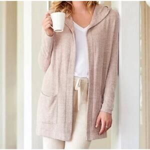 Barefoot Dreams Cozy Chic Lite Cardigan blush pink